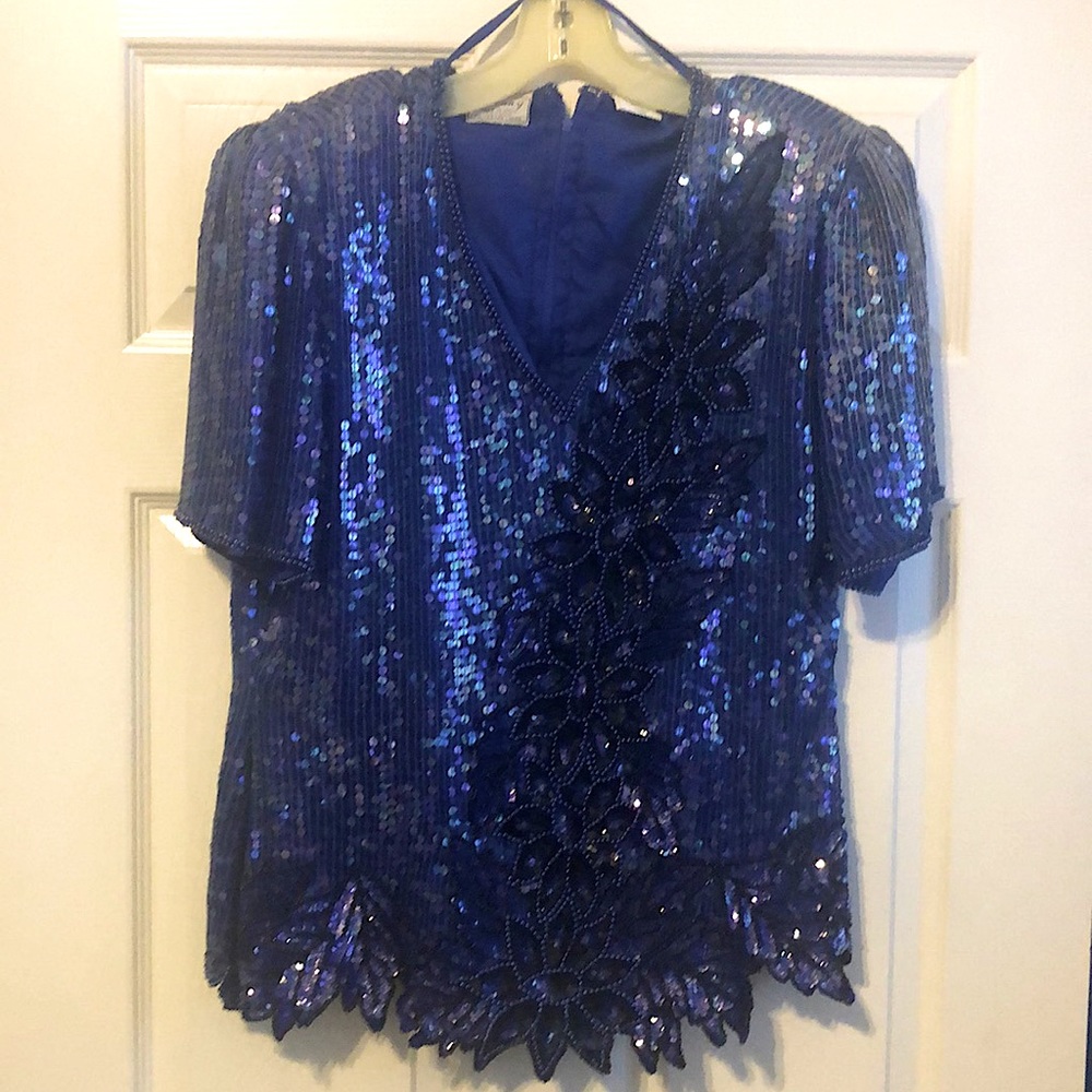 Beaded and sequence blouse. Worn twice.